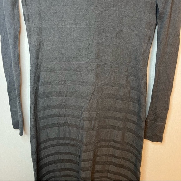 Toad & CO Womens Crew Neck Merino Blend Sweater Dress Sz XS Gray Lightweight - Picture 4 of 9